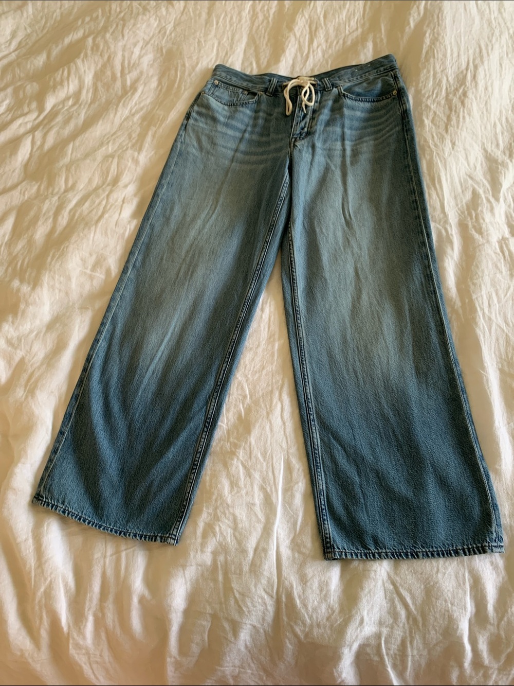 Madewell wide-leg drawstring jeans